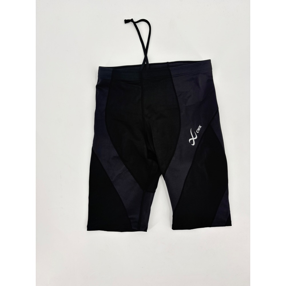 CW-X Stabilyx Joint Support Compression Shorts Black Grey Mens Large 240805